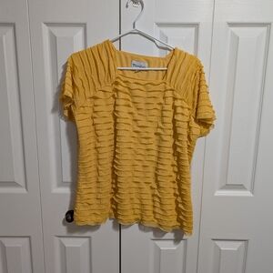 Yellow Textured Top
